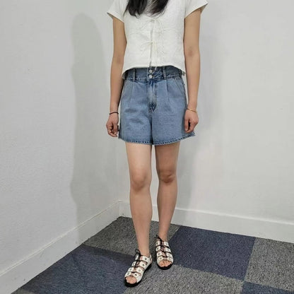 25YR1404 Denim Shorts