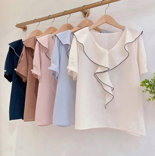 25YR1411 Ruffle Blouse