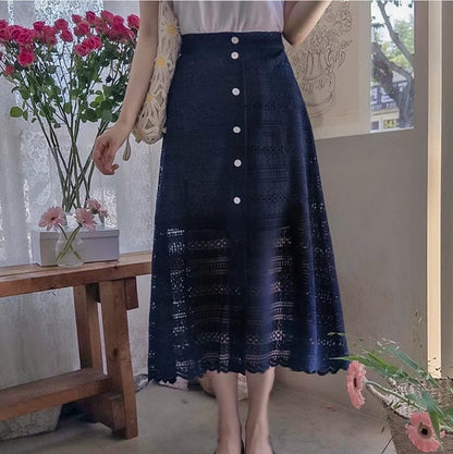 25YR1409 通花半身裙