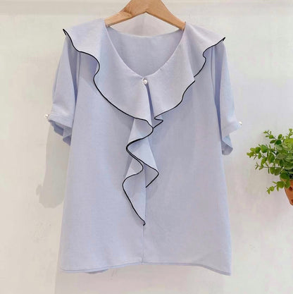 25YR1411 Ruffle Blouse