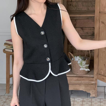 25YR1413 Vest Blouse