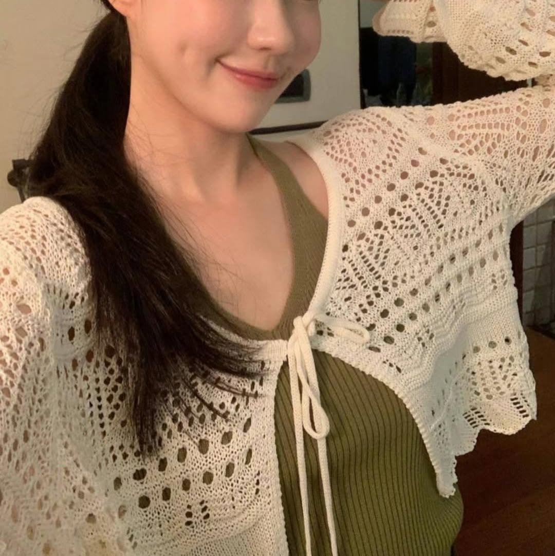 25YR1410 Ribbon Cardigan