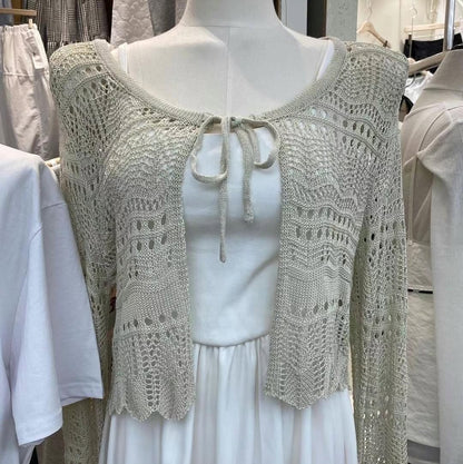 25YR1410 Ribbon Cardigan
