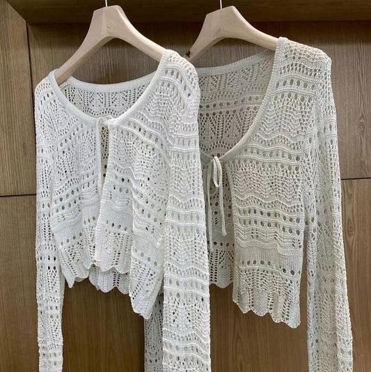 25YR1410 Ribbon Cardigan
