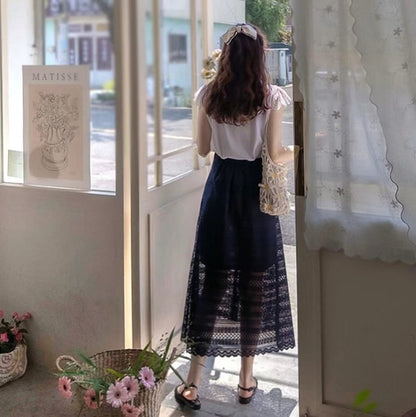 25YR1409 通花半身裙