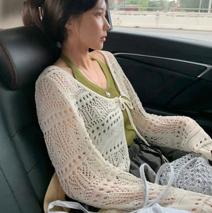 25YR1410 Ribbon Cardigan