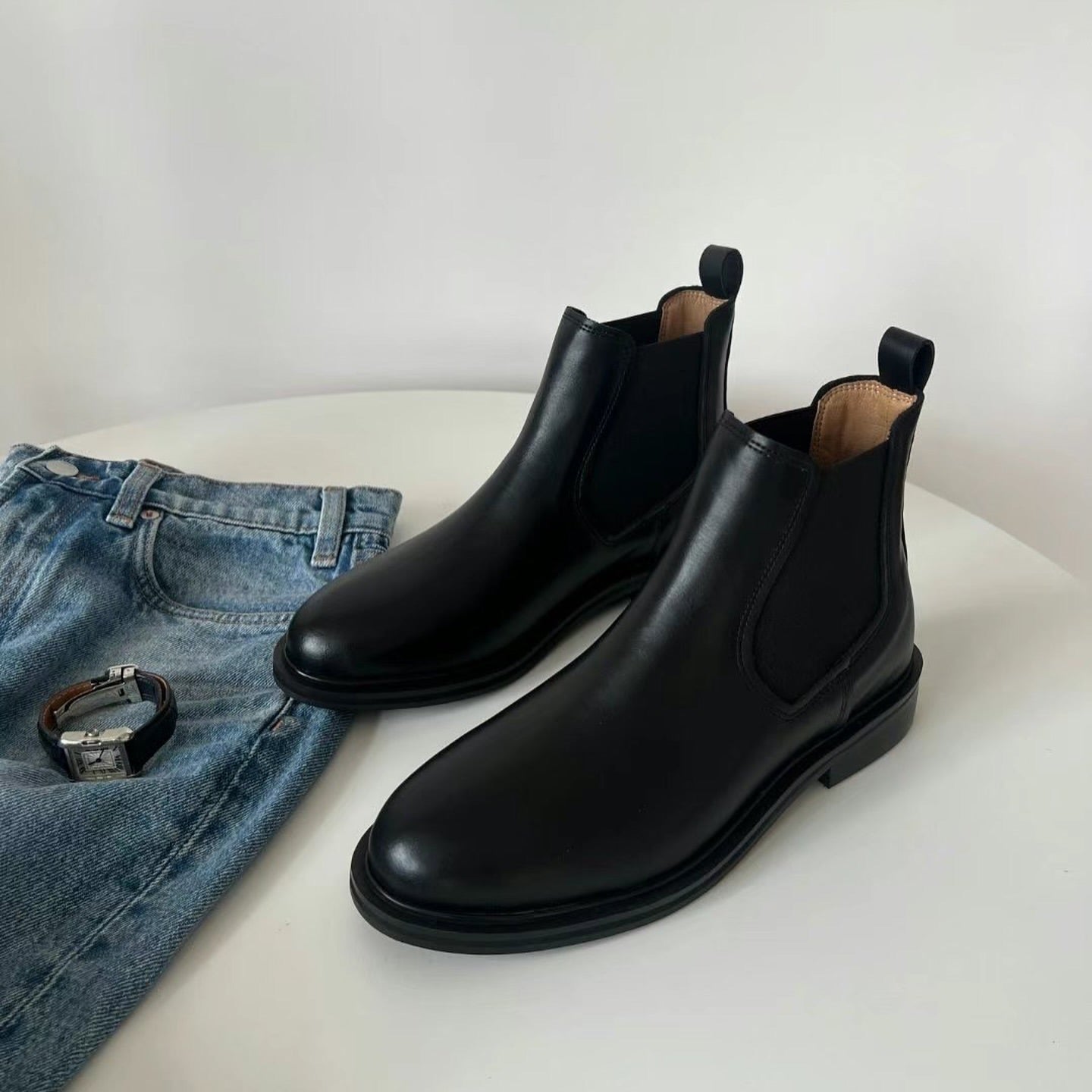 24YR2015 牛皮短boot 3cm