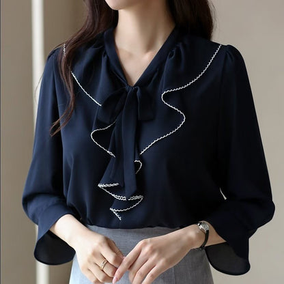 25YR1613 Ruffle Blouse