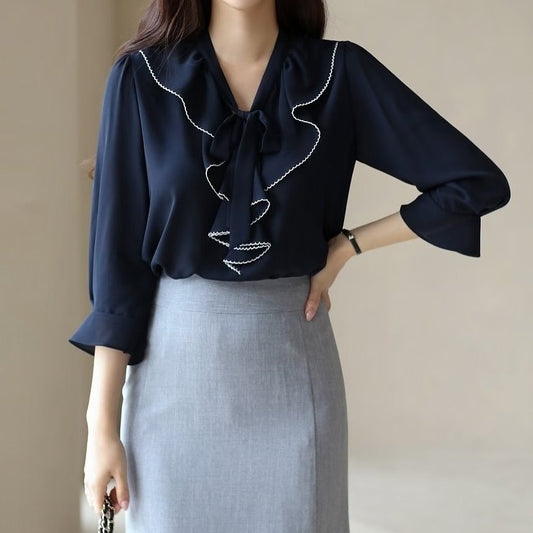 25YR1613 Ruffle Blouse