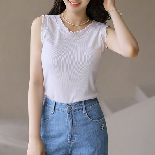 25YR1608 Ruffle Vest