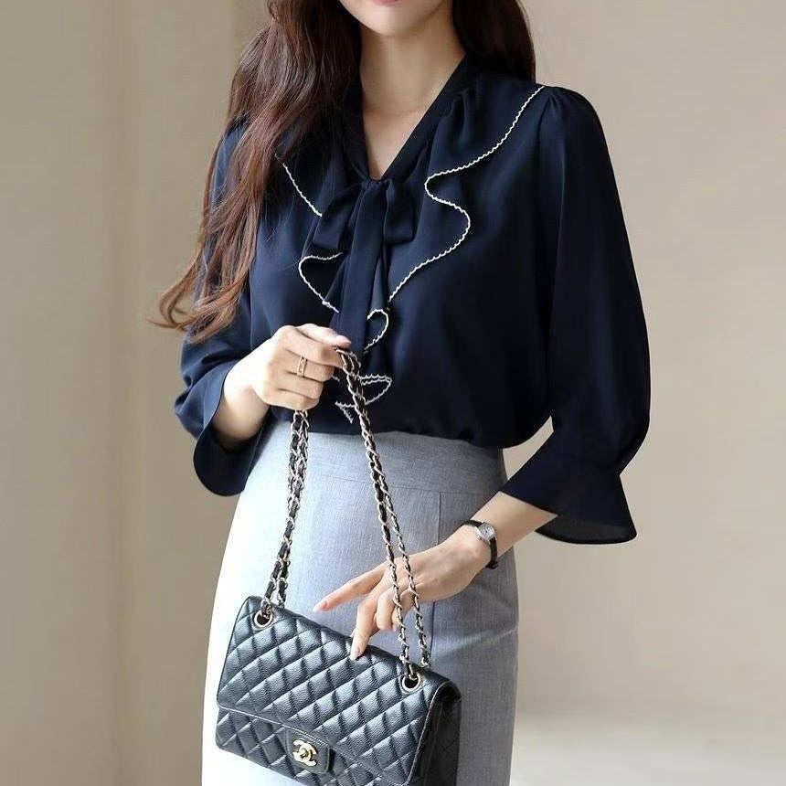 25YR1613 Ruffle Blouse