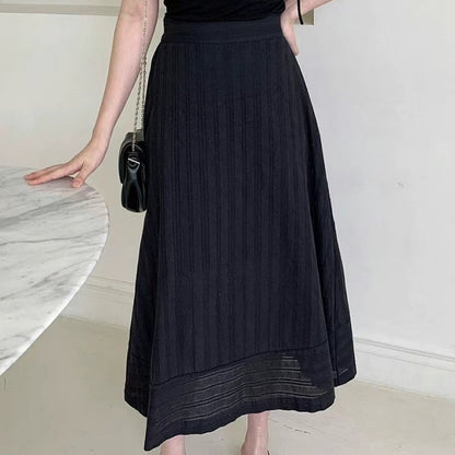 25YR1621 A Line Long Skirt