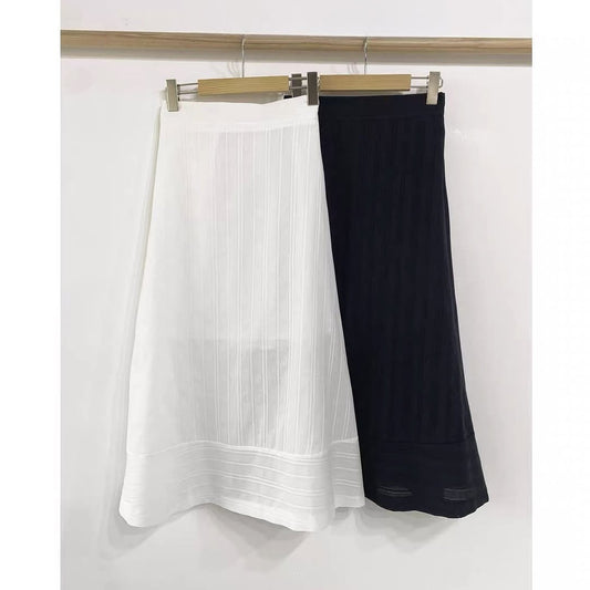 25YR1621 A Line Long Skirt