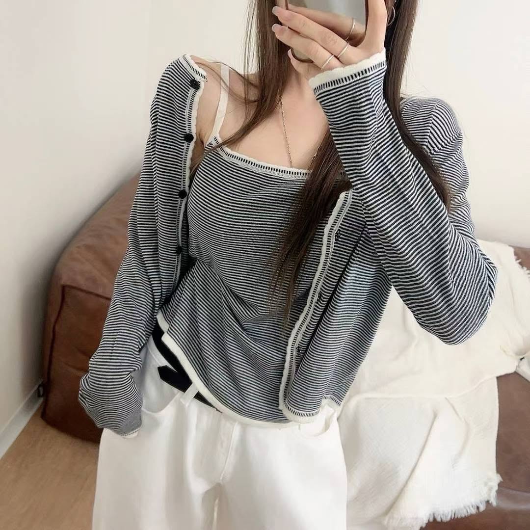 25YR1802 Cardigan Set