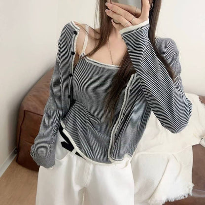 25YR1802 Cardigan Set