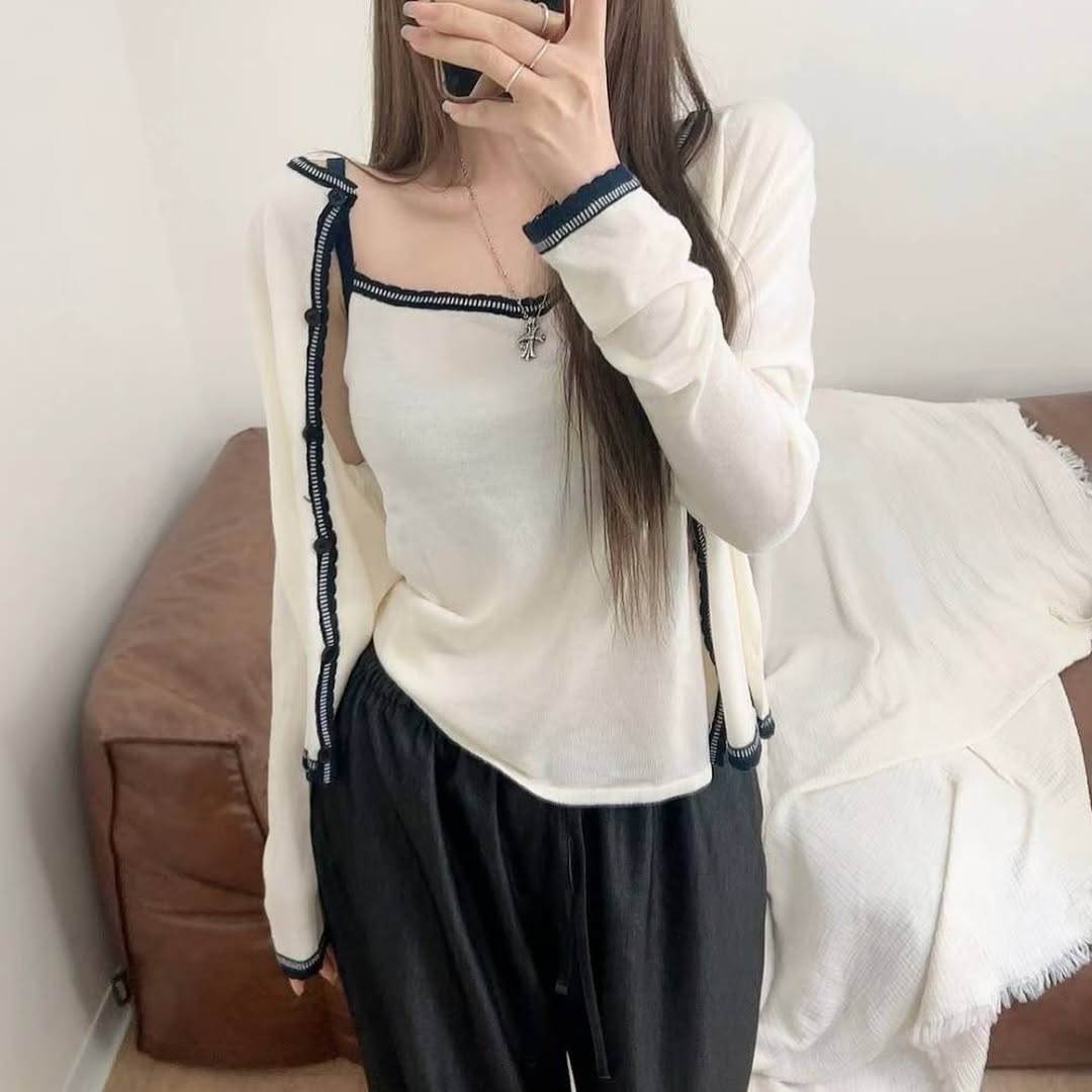 25YR1802 Cardigan Set