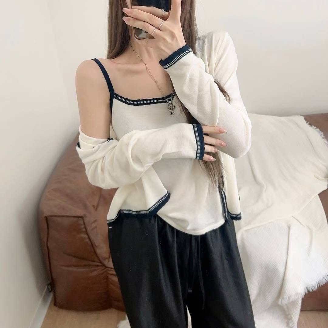 25YR1802 Cardigan Set