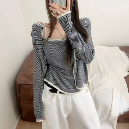 25YR1802 Cardigan Set