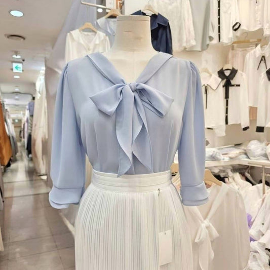 25YR1811 Ribbon Blouse