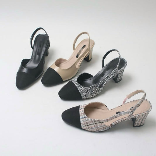25YR1814 Sling Back Shoes 6cm