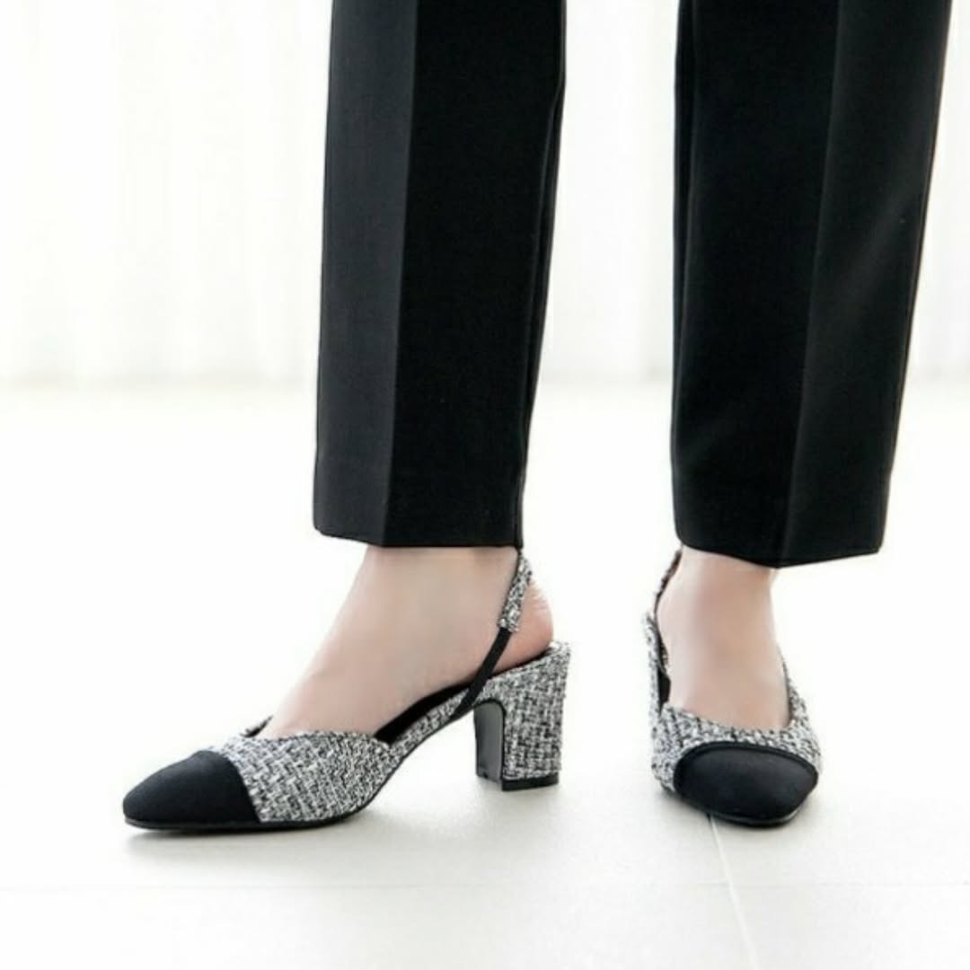 25YR1814 Sling Back Shoes 6cm