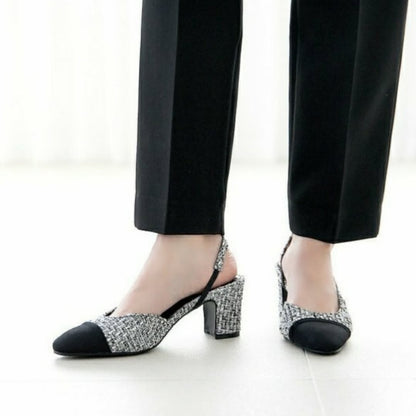25YR1814 Sling Back Shoes 6cm