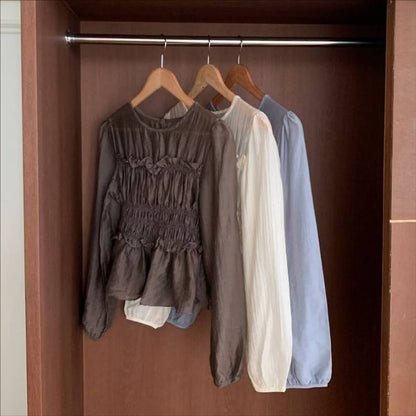 25YR1902 Little Ruffle Blouse