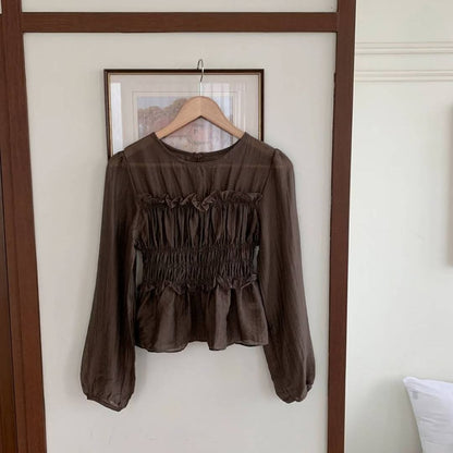 25YR1902 Little Ruffle Blouse