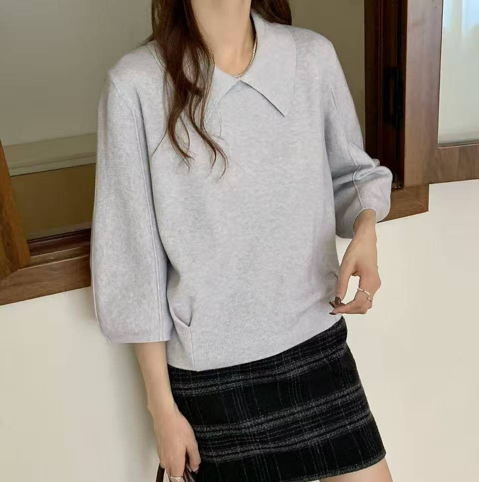 25YR1918 小反領Top