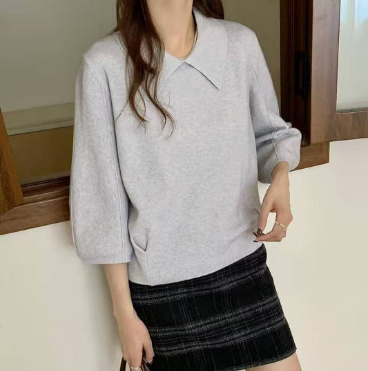 25YR1918 小反領Top