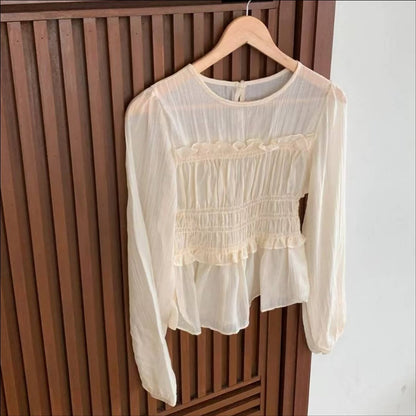 25YR1902 Little Ruffle Blouse