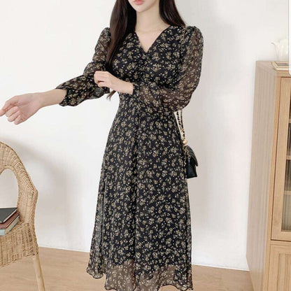 25YR2011 Floral Long Dress