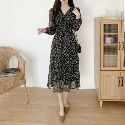 25YR2011 Floral Long Dress