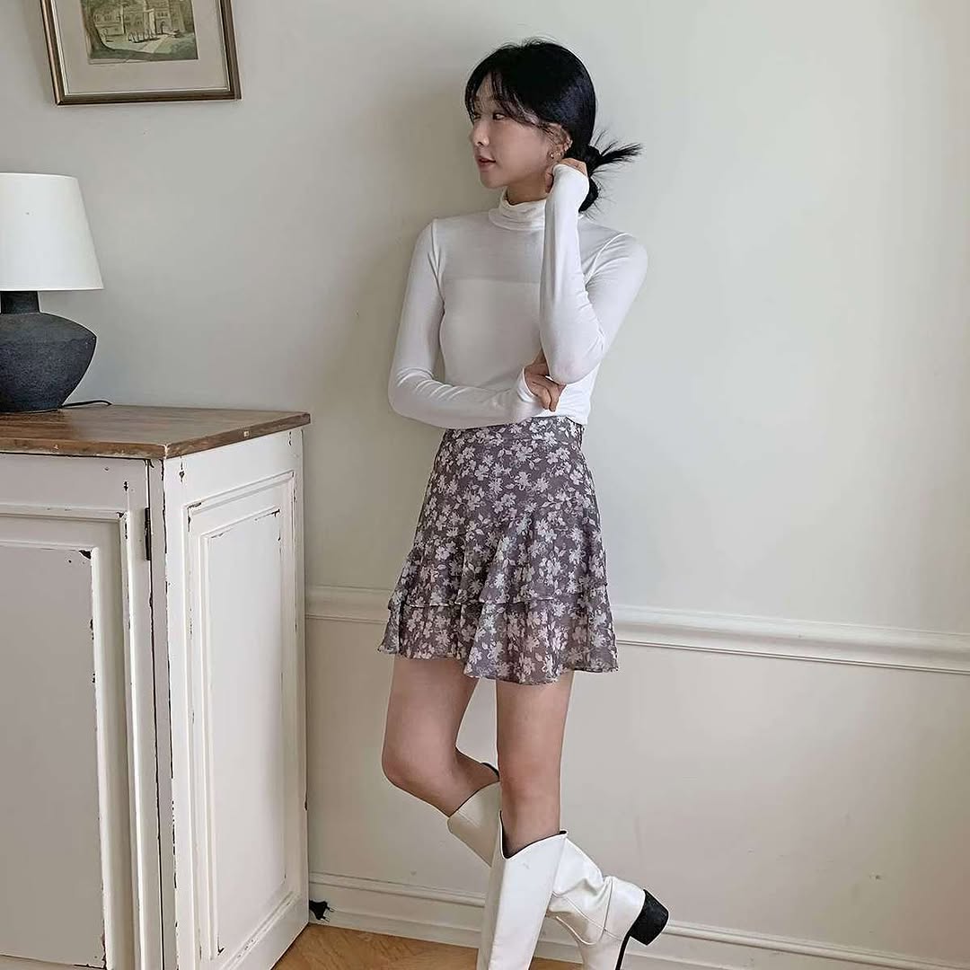 25YR2017 Floral Skirt