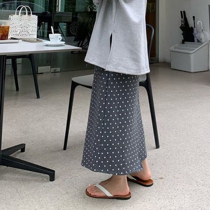 25YR2020 Dot Long Skirt