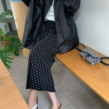 25YR2020 Dot Long Skirt