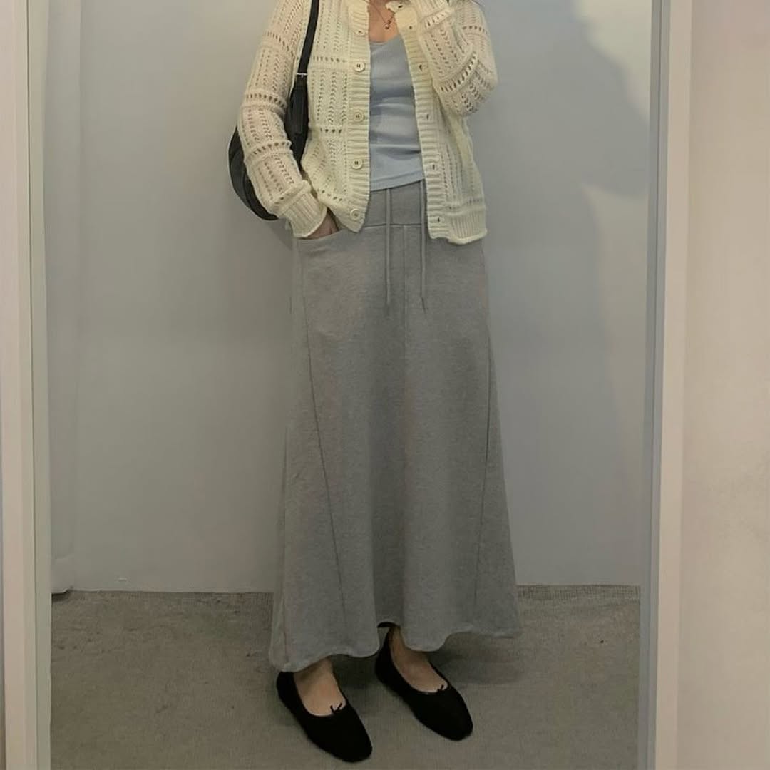 25YR2019 Casual Long Skirt