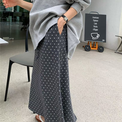 25YR2020 Dot Long Skirt