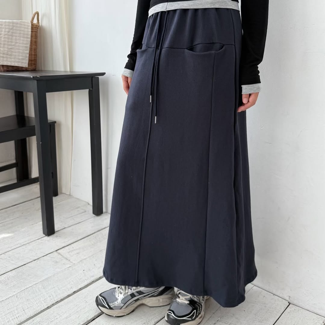 25YR2019 Casual Long Skirt