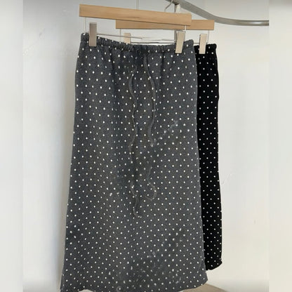 25YR2020 Dot Long Skirt