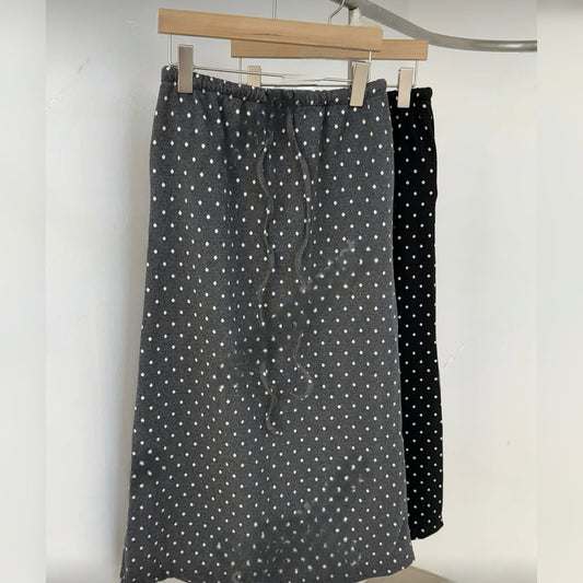 25YR2020 Dot Long Skirt