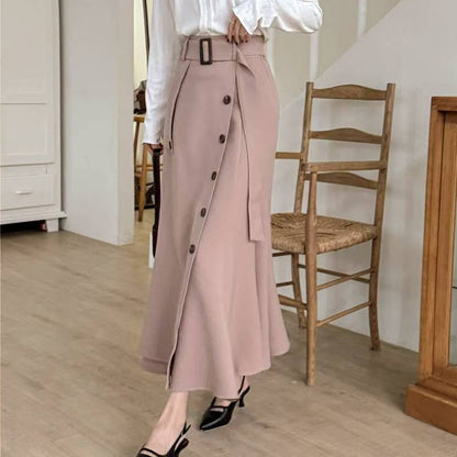 25YR2102 Button Skirt