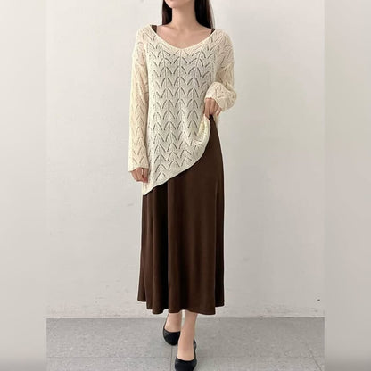 25YR2114 Knit Dress Set