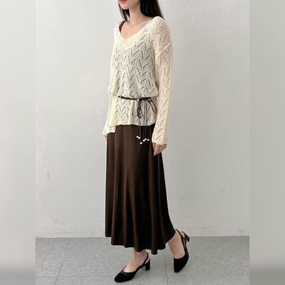 25YR2114 Knit Dress Set