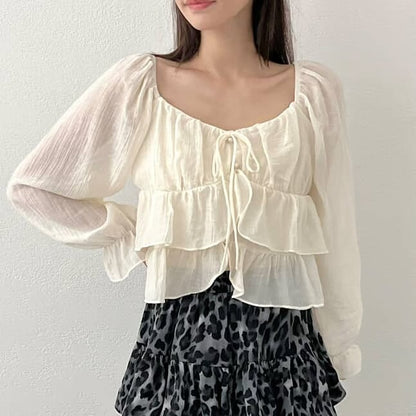 25YR2113 Ruffle Blouse