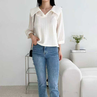 25YR2203 小反領Blouse