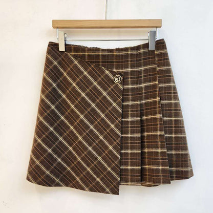 25YR2205 Pleated Short Skirt