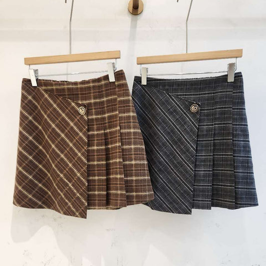 25YR2205 Pleated Short Skirt