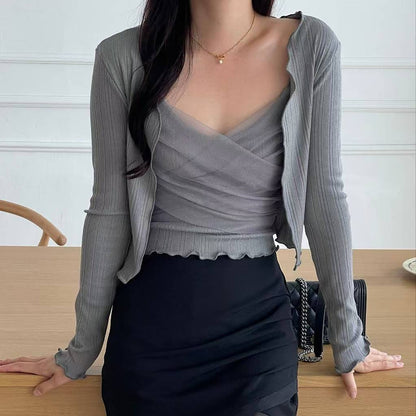 25YR2207 Sasa Cardigan Set