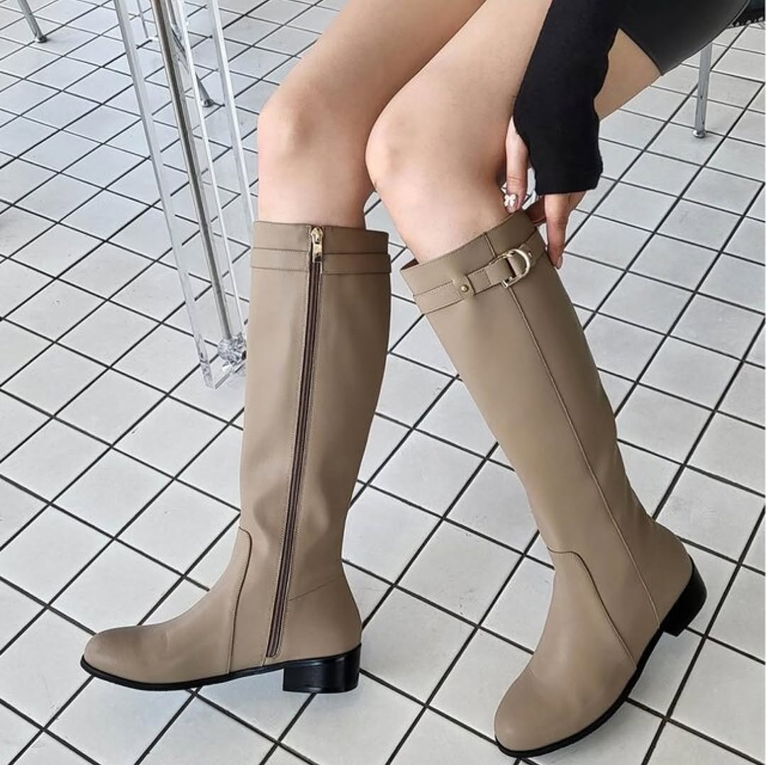 25YR2212 真皮長boot 4cm
